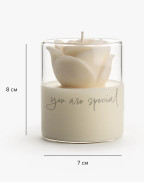 Свещ с роза YOU ARE SPECIAL