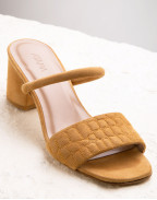 АРХИВ - QUILTED CROC MULE 55 GOLDEN ROD