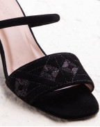 АРХИВ - QUILTED DIAMOND MULE 55 BLACK