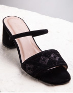 АРХИВ - QUILTED DIAMOND MULE 55 BLACK