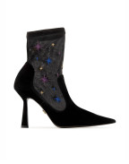 Ботуши ANNA BOOT 95 BLACK SUEDE AND STAR EMBROIDERY