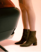 Ботуши CROC HEEL BOOT 55 SADDLE BROWN