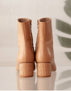 Ботуши CROC HEEL BOOT 55 TAN LEATHER