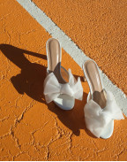 АРХИВ - BOW MULE WHITE PATENT