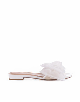 Чехли BOW SLIDE WHITE PATENT