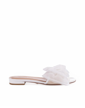 Чехли BOW SLIDE WHITE PATENT