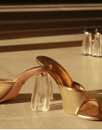 Обувки FIORELLINI GLASS MULE 95 ANTIQUE GOLD