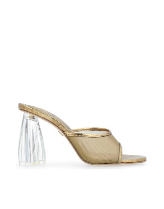Обувки FIORELLINI GLASS MULE 95 ANTIQUE GOLD