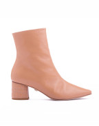 МОСТРА No37 - CROC HEEL BOOT TAN LEATHER