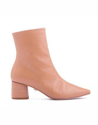 АРХИВ - CROC HEEL BOOT TAN LEATHER