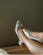 АРХИВ - DIAMOND SLINGBACK WHITE PATENT