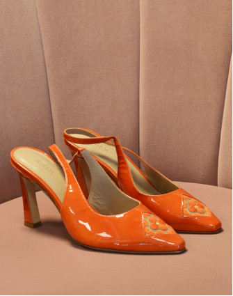 МОСТРА Nо37 - FIORELLINI PATENT HIGH DARK ORANGE