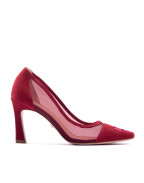 МОСТРА Nо40 - FIORELLINI PUMP MESH DARK RED