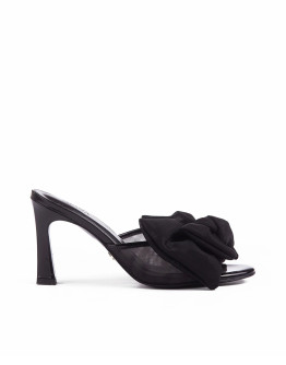 Обувки BOW MULE 85 BLACK PATENT