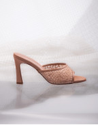 Обувки CROCHET MULE 85 TAN