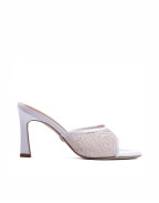 Обувки CROCHET MULE 85 WHITE PATENT