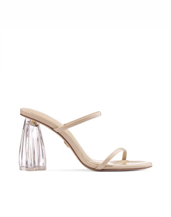 Обувки FIORELLINI GLASS HEEL 95 BEIGE PATENT