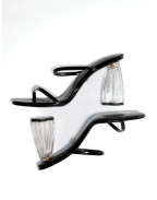 Обувки FIORELLINI GLASS HEEL 95 BLACK PATENT