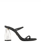 Обувки FIORELLINI GLASS HEEL 95 DISCO SUEDE BLACK