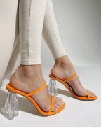 Обувки FIORELLINI GLASS HEEL 95 ORANGE PATENT
