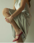 Обувки FIORELLINI GLASS HEEL 95 RED PATENT