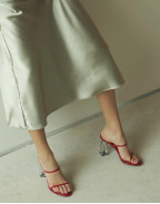 Обувки FIORELLINI GLASS HEEL 95 RED PATENT