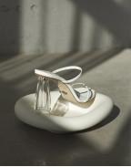 Обувки FIORELLINI GLASS HEEL 95 WHITE PATENT