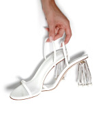 Обувки FIORELLINI GLASS HEEL 95 WHITE PATENT