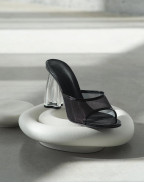 Обувки FIORELLINI GLASS MULE 95 BLACK PATENT