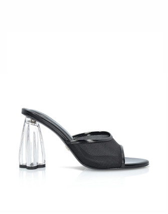 Обувки FIORELLINI GLASS MULE 95 BLACK PATENT