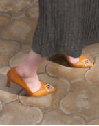 Обувки FIORELLINI PUMP IN SEMI-PATENT LEATHER 85 PERU BROWN