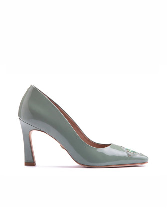 Обувки FIORELLINI PUMP IN SEMI LEATHER 85 SEA GREEN