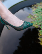 Обувки FIORELLINI PUMP MESH 85 DARK GREEN