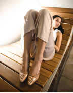 Обувки FIORELLINI PUMP MESH 85 TAN