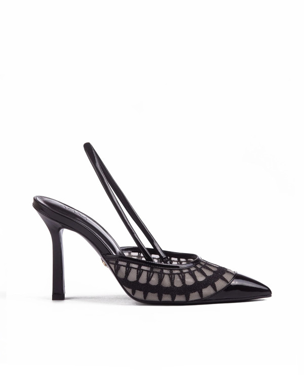 Обувки LACE SLING 95 BLACK PATENT