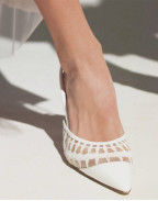 Обувки LACE SLING 95 WHITE PATENT