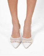 Обувки LACE SLING 95 WHITE PATENT