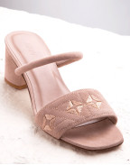 Обувки QUILTED DIAMOND MULE 55 BISQUE