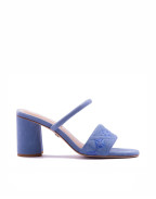 Обувки QUILTED DIAMOND MULE 75 STEEL BLUE