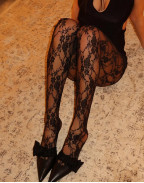 Обувки SIDE TIE MULE 45 BLACK NAPPA AND MESH