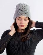 Кашмирена шапка CUTE PEBBLE GREY BEANIE