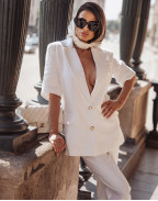 Ленен блейзър BRILLIANT WHITE