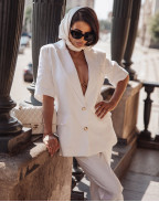 Ленен блейзър BRILLIANT WHITE
