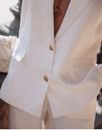 Ленен блейзър BRILLIANT WHITE