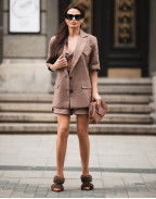 Ленен блейзър CHOCOLATE BROWN