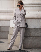 Ленен блейзър CHOCOLATE AND CREAM HOUNDSTOOTH