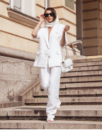 Ленен панталон BRILLIANT WHITE
