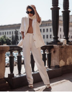Ленен панталон BRILLIANT WHITE
