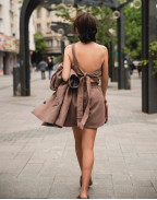 Ленен сет CHOCOLATE BROWN SUNKISSED