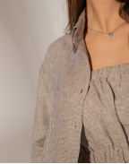 Риза SMOKEY TAUPE HOUNDSTOOTH